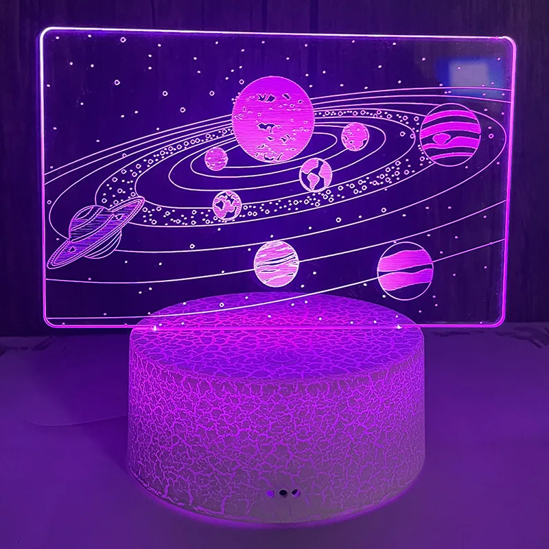 Креативная красочная акриловая светодиодная лампа только красивый ночной