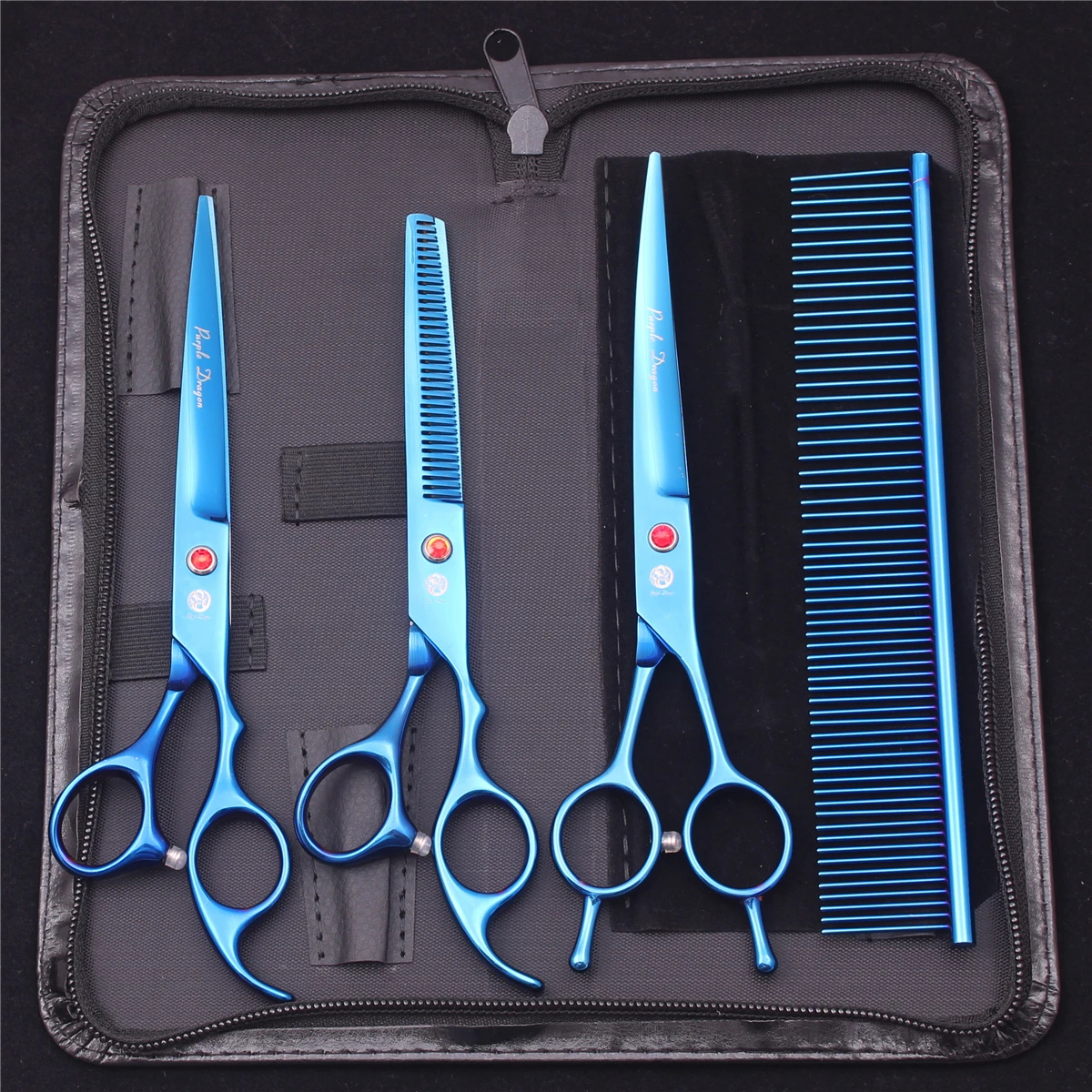 Японские Ножницы Из Нержавеющей Стали С Фиолетовым Драконом Для Ухода За