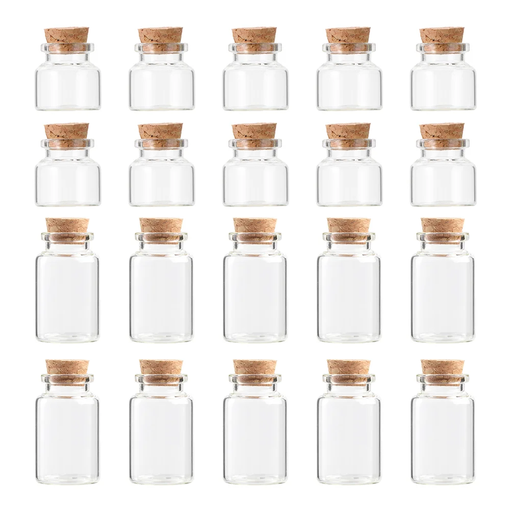 

Bottle Mini Jars Vialsclear Bottles Drift Cork Transparent Tiny Corkeddiy Favor Charms Storagegrains Containers Bud Vases