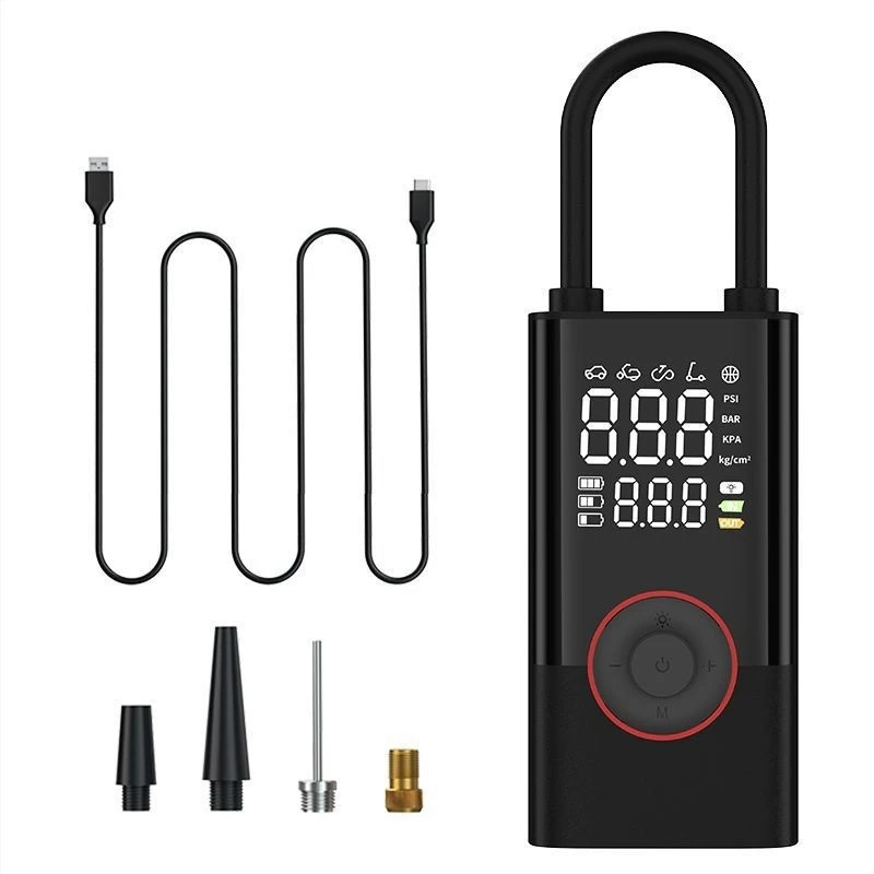 

LEIBOO 150PSI Умный Портативный Воздушный Насос С Цифровым Манометром, Компрессор Для Автомобиля, Велосипеда, Мотоцикла, Мячей