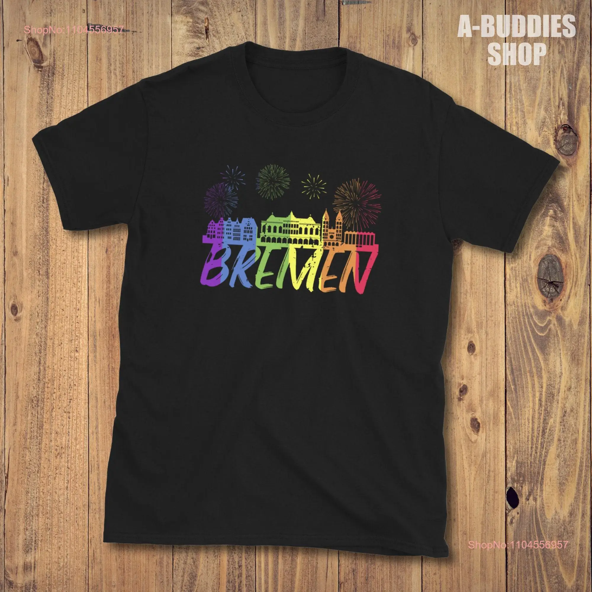 Фото Футболка Bremen Pride Skyline Parade с длинными или короткими рукавами №1