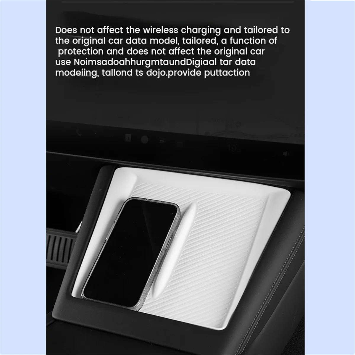 Для Tesla Model 3+ New Model3 Центральная консоль Беспроводная зарядка Силиконовый