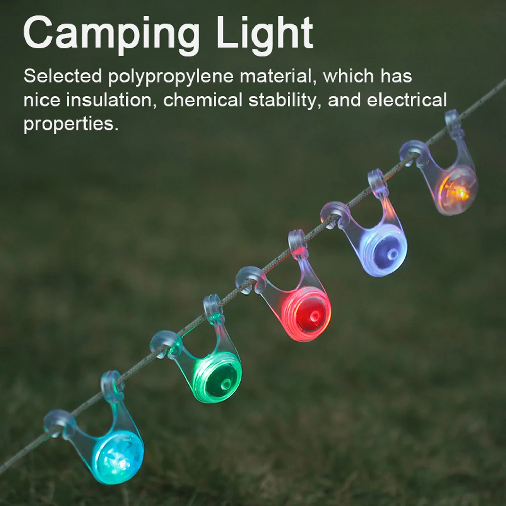 

10pcs LED Backpack Light Cycling Hiking Highlight Light Portable Bicycle Tail Light Waterproof Warning Light Outdoor Flash Light
