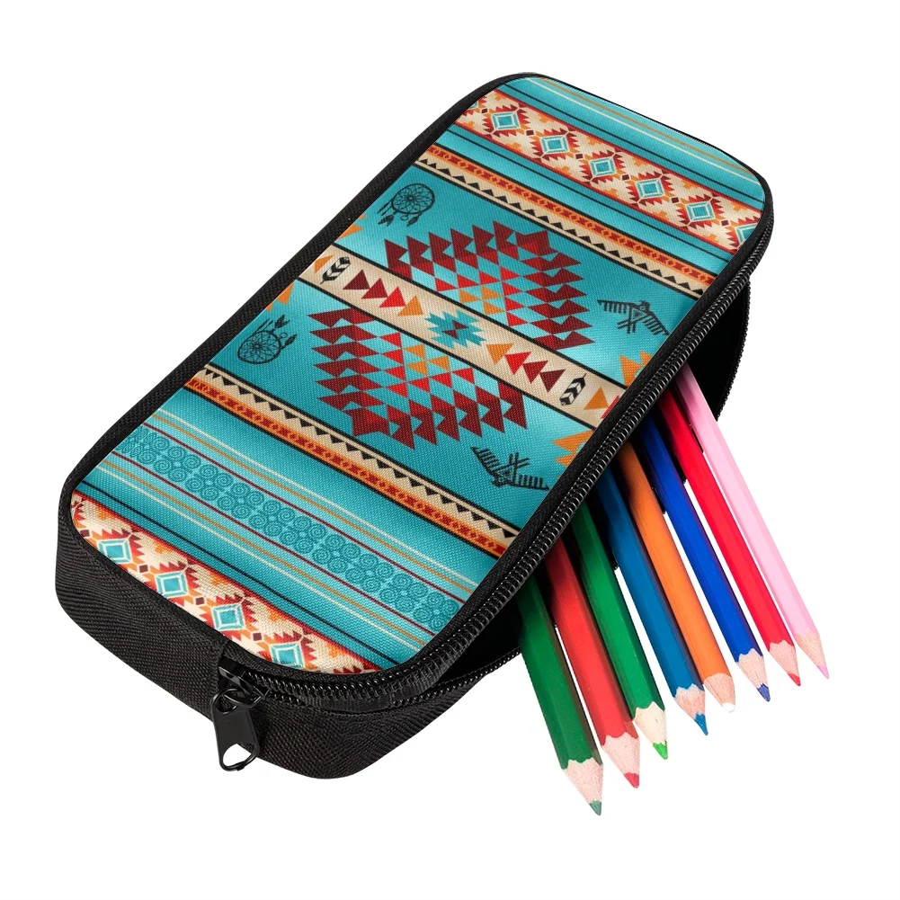 FORUDESIGNS Large-Capacity Children School Bags Ethnic Tribes Printing for Boys Girls 3Pcs/Set Zipper School Backpack&Pencil Bag