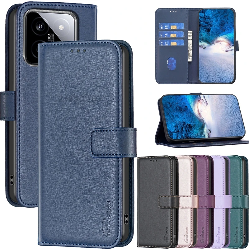 Чехол Xiomi 14 Pro для Xiaomi Mi Mi14 14Pro mi14pro чехол телефона слот карты откидной кобура сумка