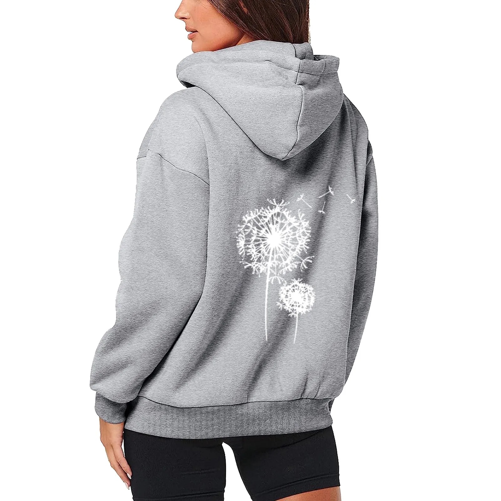 

Womens Sweatshirt Extra Large Womens Oversized Zip Up Letter Print Drawstring Hoodies Sweatshirts Clothes With Pockets Teen Girl