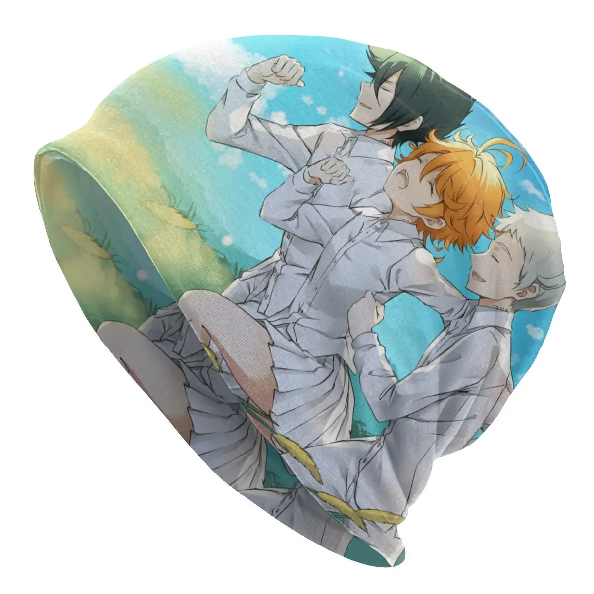 

Running The Promised Neverland Emma Adventure Manga Unisex Bonnet Winter Cycling Double Layer Thin Hats For Men Women