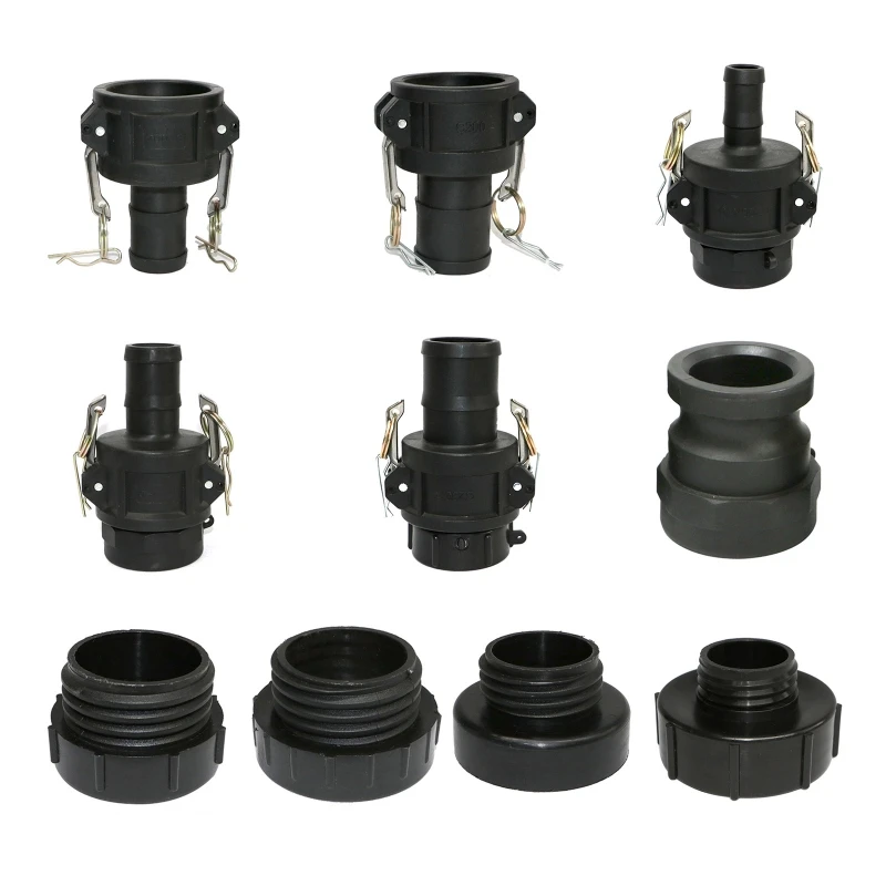 

IBC Tote Adapter Garden Hose Fitting Quick Connector Polypropylene Type D Cam & Groove Fitting for IBC Tank Valve Use M89B