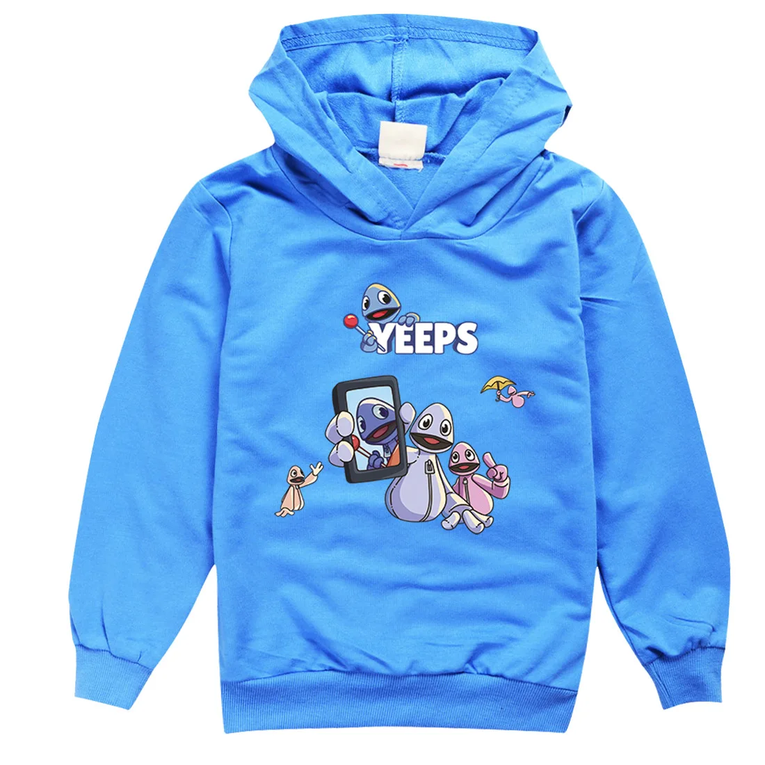 Фото Горячая игра Kawaii Yeeps Hide and Seek Толстовка Детская весенне-осенняя одежда Толстовки с капюшоном для мальчиков-подростков Пальто с героями мультфильмов для маленьких девочек №1