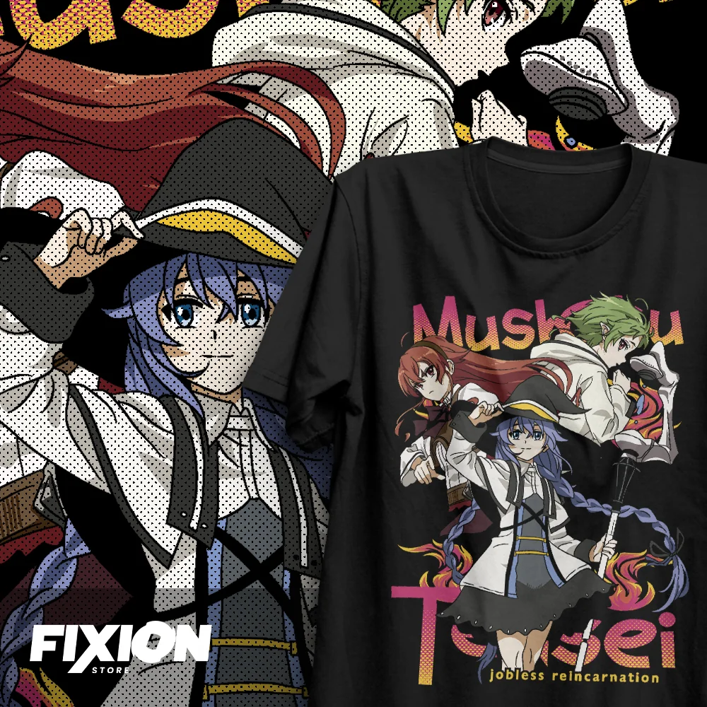 Футболка Mushoku Tensei – Trio #GC [N] Mange Tee Хлопок