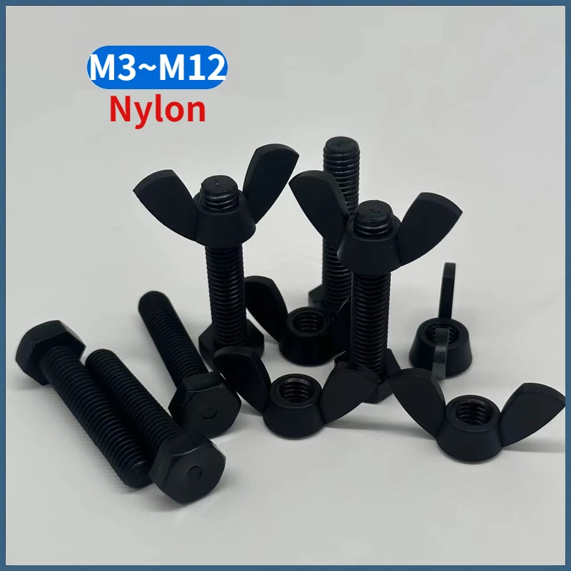 

Нейлоновые шестигранные болты с гайками M3-M12