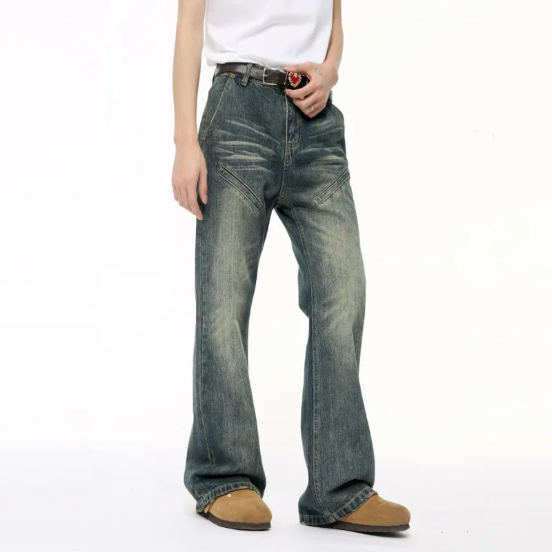 Летние расклешенные брюки NOYMEI новинка 2024 индивидуальные мужские джинсы
