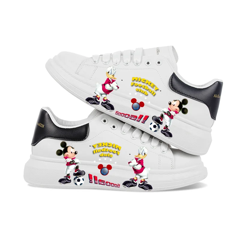 Кроссовки с мультяшным Микки Маусом легкая дышащая модная повседневная обувь на