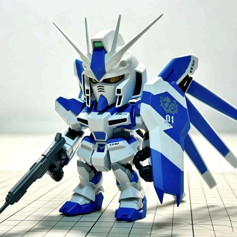 Фото Оригинальная фигурка Namco QMSV MINI Hi-ν GUNDAM Blind Box: «Контратака Чара», официальная лицензированная модель MS, загадочная коробка-сюрприз, украшение, подарок №1