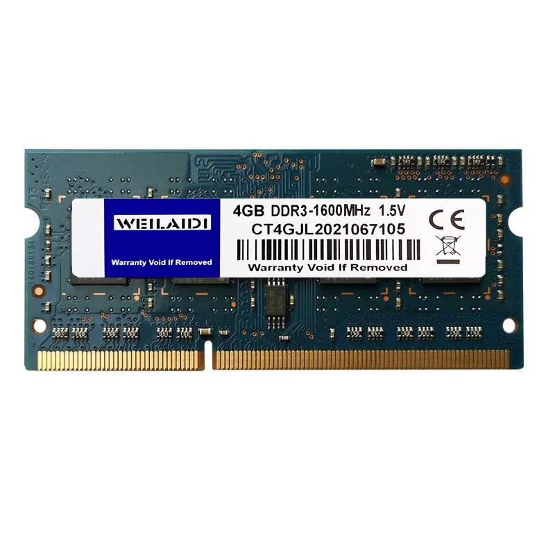 Оперативная память WEILAIDI DDR2 DDR3 DDR4 2 ГБ 4 8 SO-DIMM для ноутбука 533 667 800 1066 1333 1600 1866 2133 2400 2666