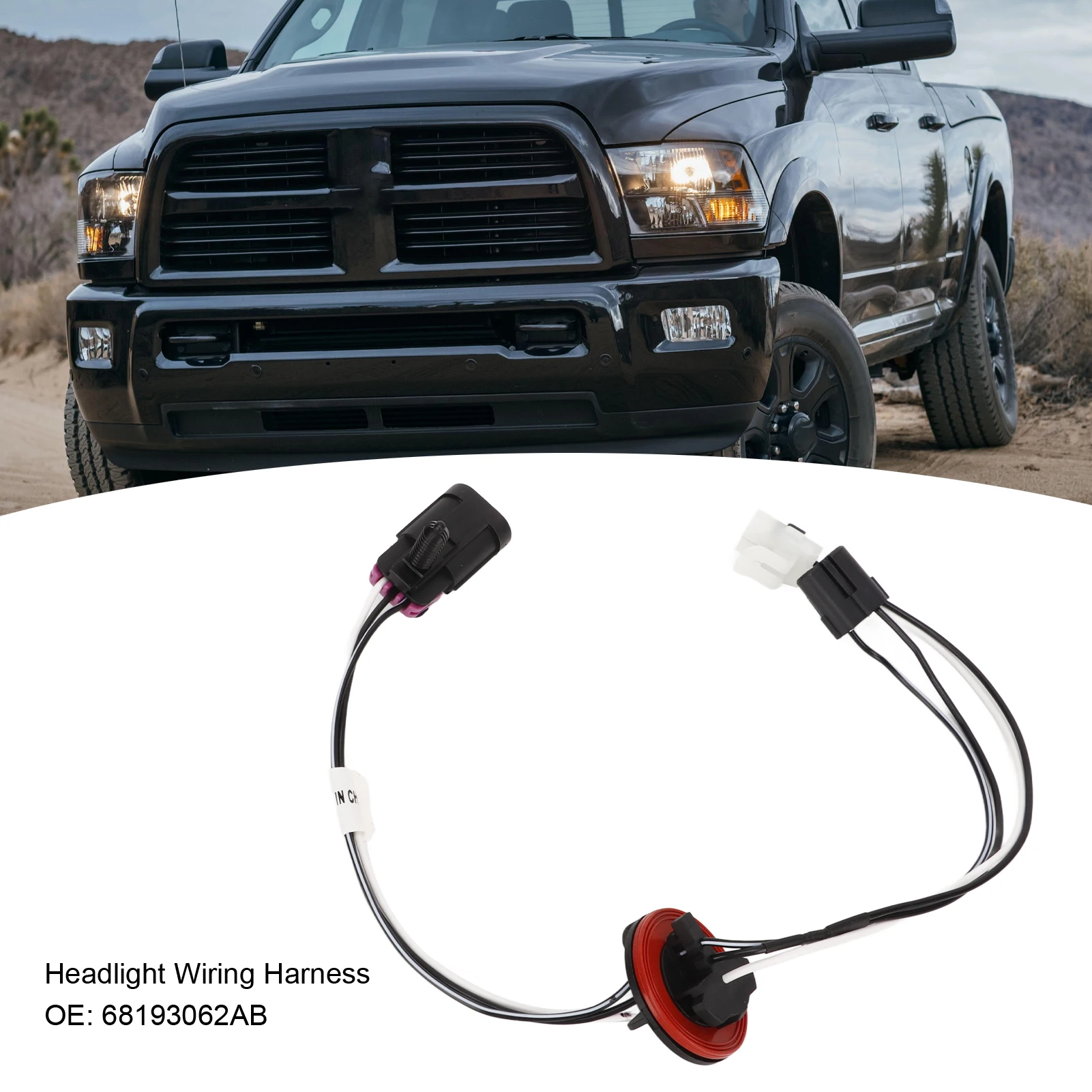Жгут проводов фар 68193062 Стабильная замена AB для 1500 2500 3500 4500 5500