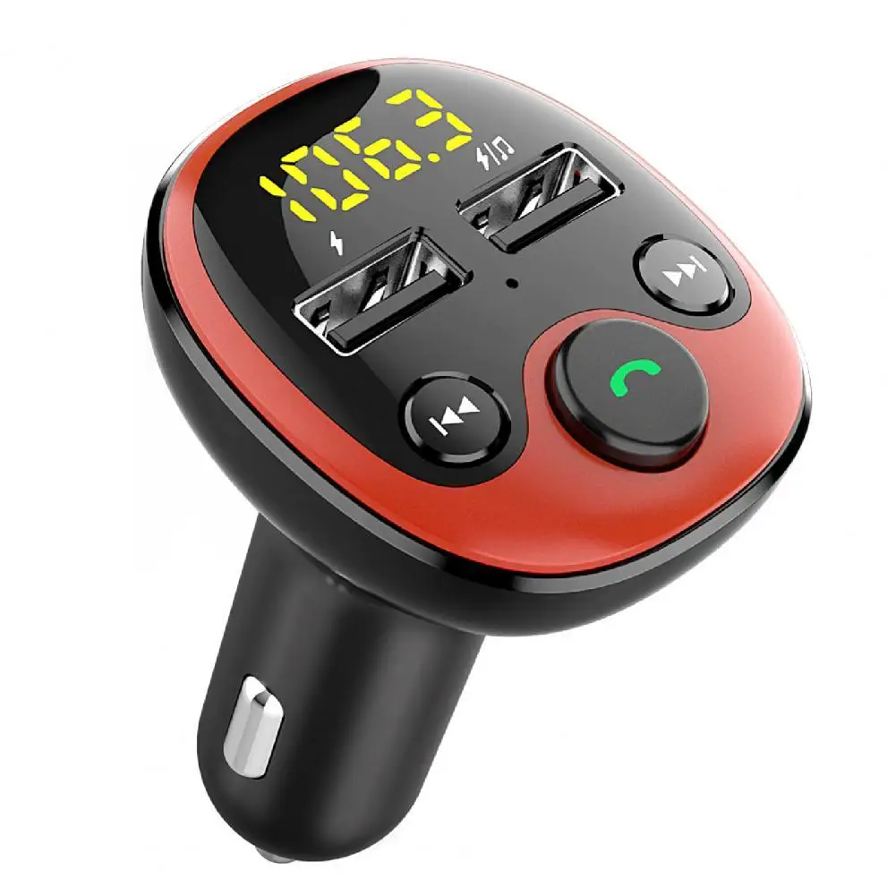 

FM-трансмиттер автомобильный с поддержкой Bluetooth 5,0, а, 2 USB-порта