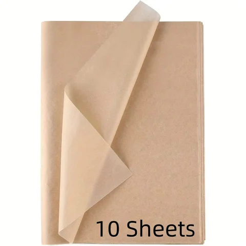 Коричневая тканевая бумага для упаковки 10 листов