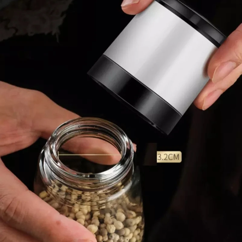 Мельница для соли и перца набор из 2 регулируемая керамическая мельница морской |