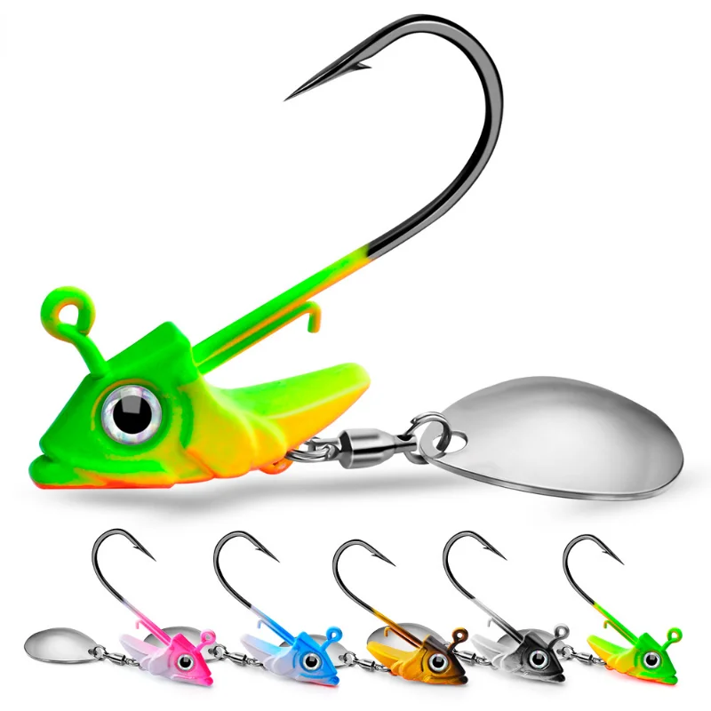 

HOT Fishing Jig Hook 7.5/10.5/15g Fish Jig Head Fishing Hook Set Offset Sinker Soft Worm Hook For Bass Carp Fishing Accessories