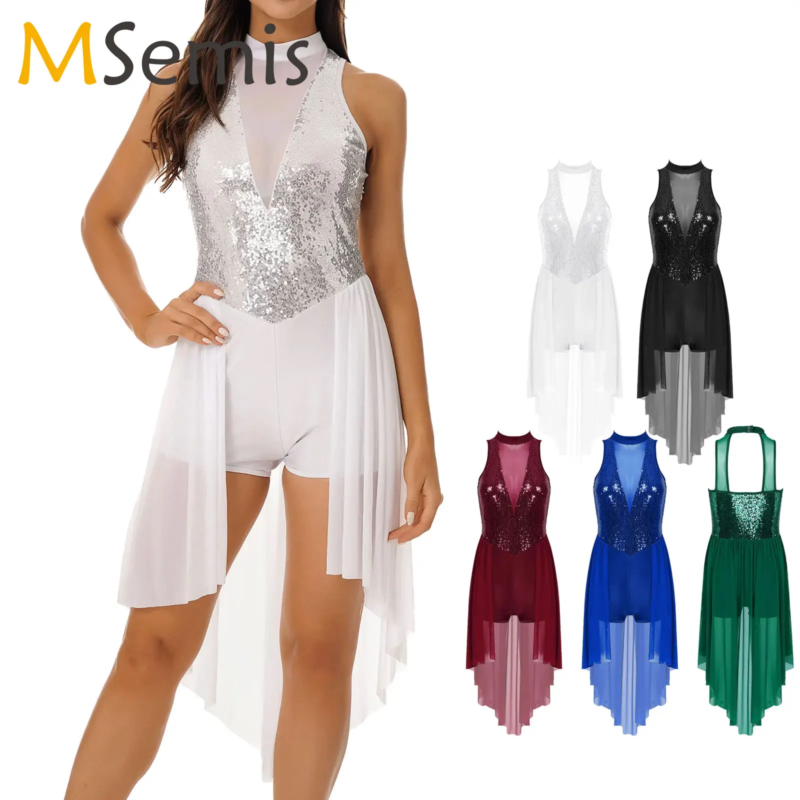 Взрослые женские балетные танцевальные платья со стразами для бальных танцев