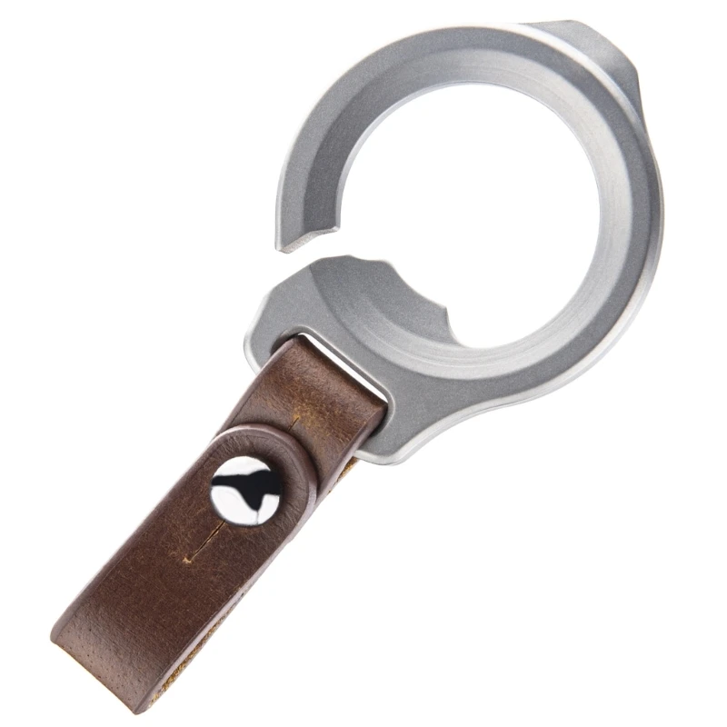 

Leather Car Fob Keychain Alloy Keyring Leather Strap Chain Unisex