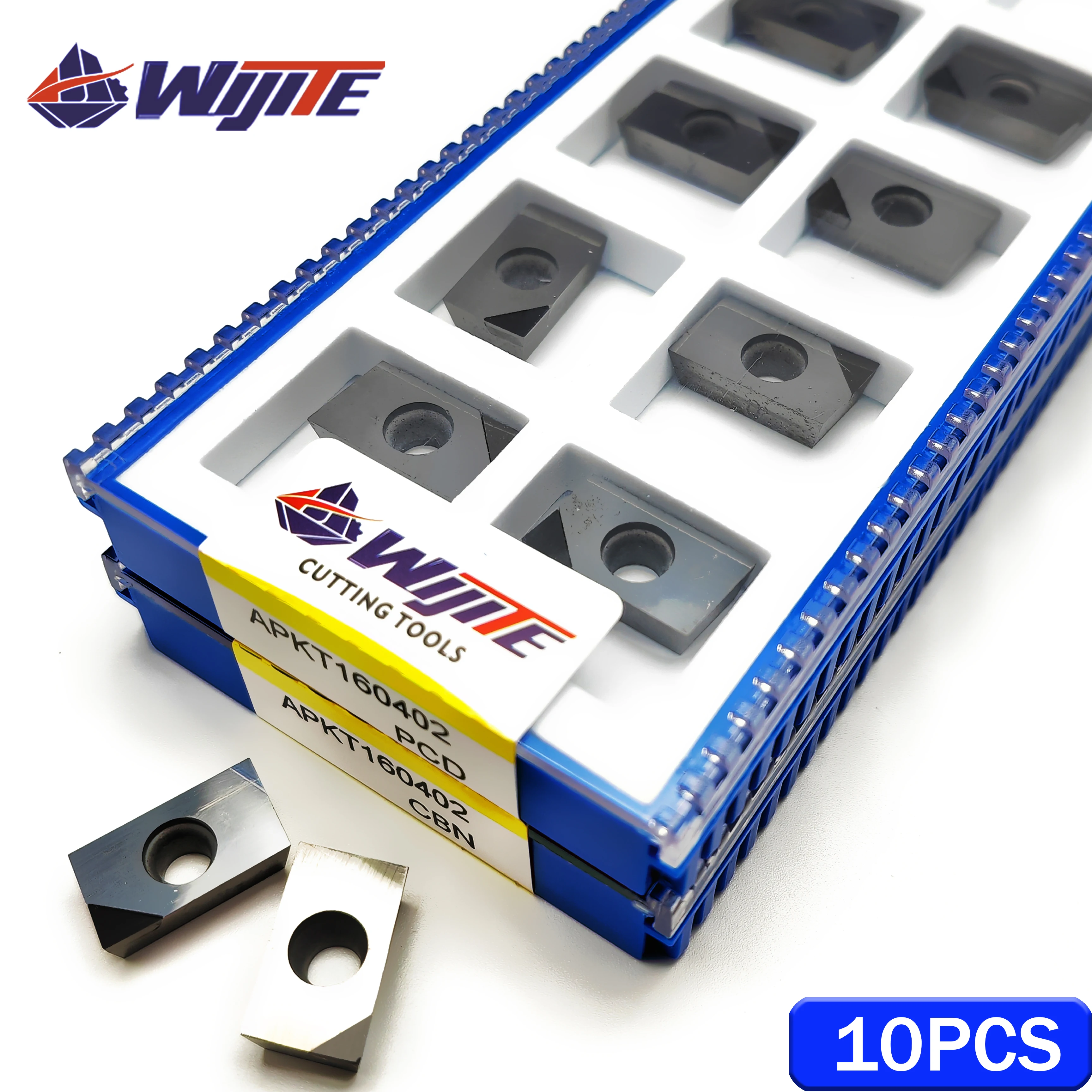 Фото PCD APKT113502 APKT113504 APKT160402 APKT160404 Инструмент forsuch как медный и алюминий, инструменты CBN для твердой стали и чугуна №1