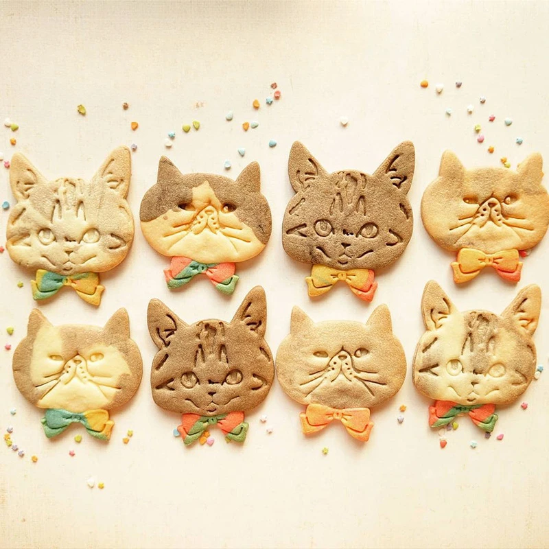 3D мультяшная форма для печенья с котом щенком помадка сахарные поделки кролик
