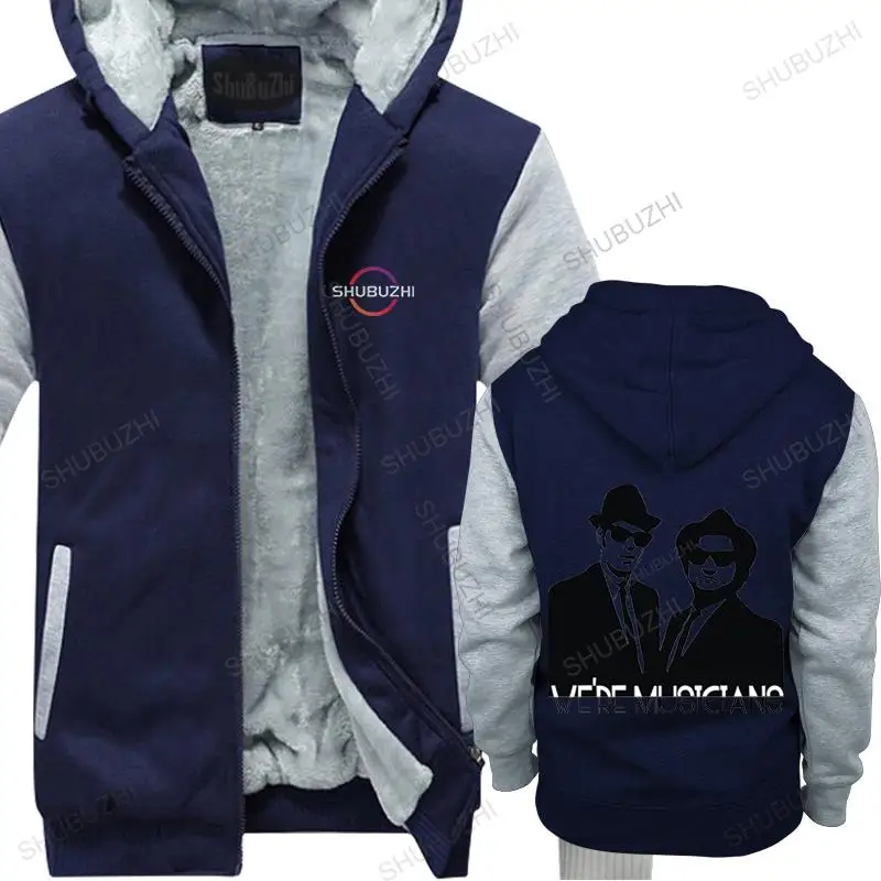 

new arrived man cotton hoodies winter THE BLUES BROTHERS FILM MOVIE MUSICIANS homme autumn hoody brand warm hooded sweatshirt