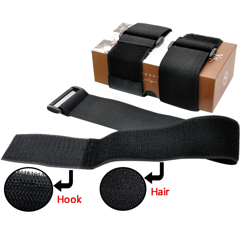

5pcs Elastic Reverse Buckle Magic Tape Nylon Elastic Band Hook Loop Cable Ties Velcroing Straps Sticky Fastener Tape Bundled