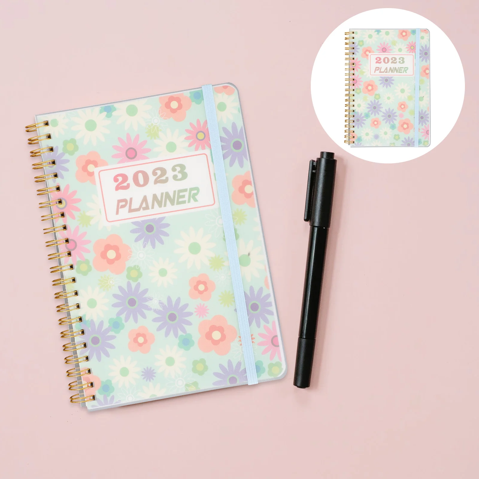 

Planner Notebook 2023 Notepad Calendar Daily Monthly Schedule Spiral Wall Journal English Book Office Agenda Notepads Undated