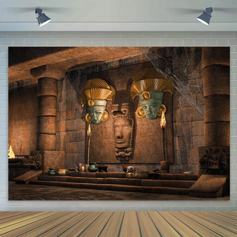 Фон для фотосъемки с изображением древнего египетского Храма Гроба Фараона
