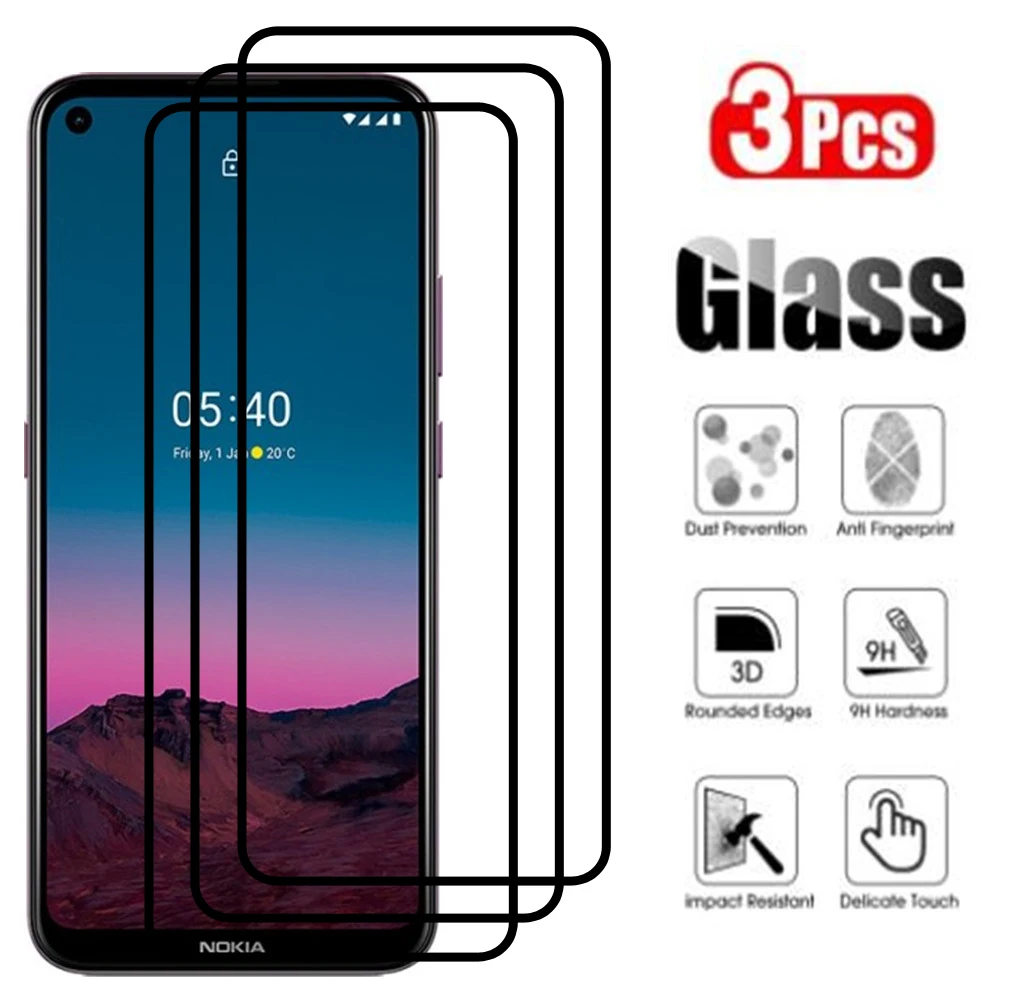 Закаленное стекло с полным покрытием для Nokia 5 4 3 8 2 1 X5 6 7 Защитная пленка экрана шт.