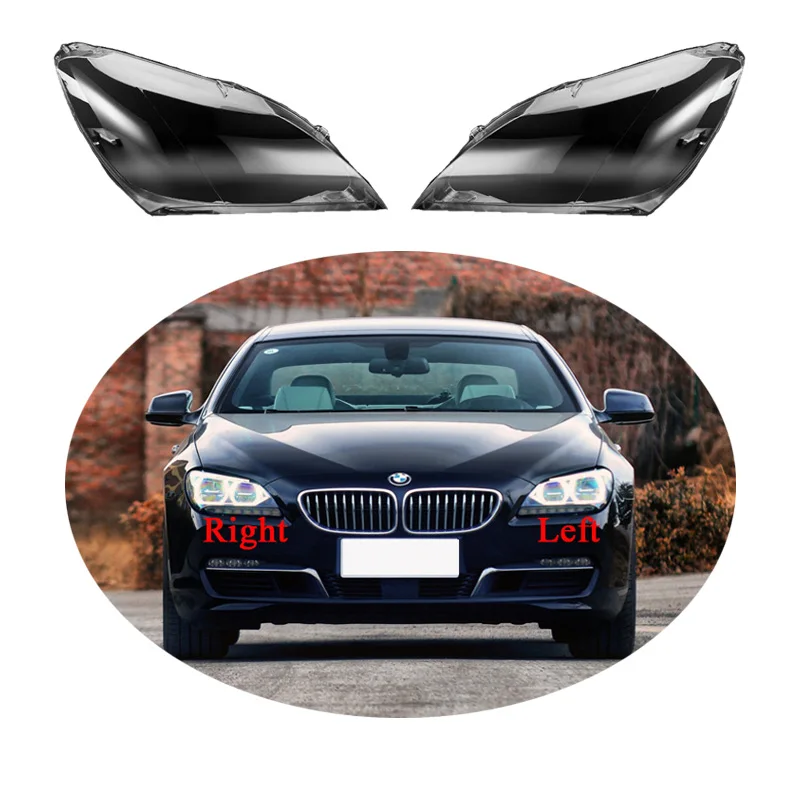 

For BMW 6 Series F06 F12 M6 630i 640i 650i 2010~2014 Headlamps Transparent Cover Lampshade Headlight Cover Shell Lens Glass Lamp