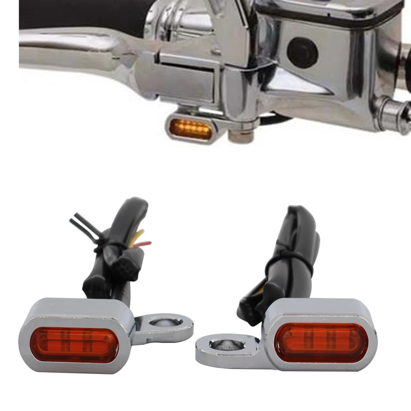 Для Harley Softail 2000-2014/Dyna 1999-2017/Sportster 1993-2003 светодиодный передний указатель поворота