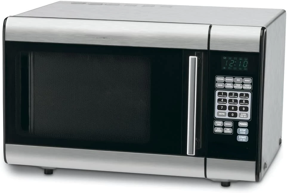

1-Cubic-Foot Stainless Steel Microwave Oven, Brushed Chrome