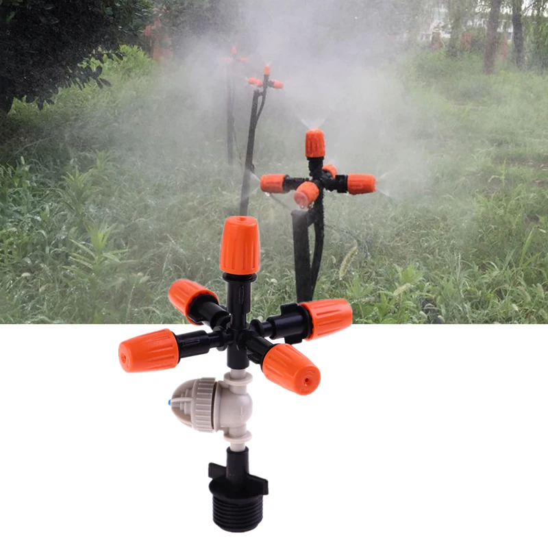 

1Pcs Garden Sprinklers Automatic Watering Grass Lawn 360 Degree Circle Rotating Water Sprinkler 5 Nozzles Garden Pipe Hose