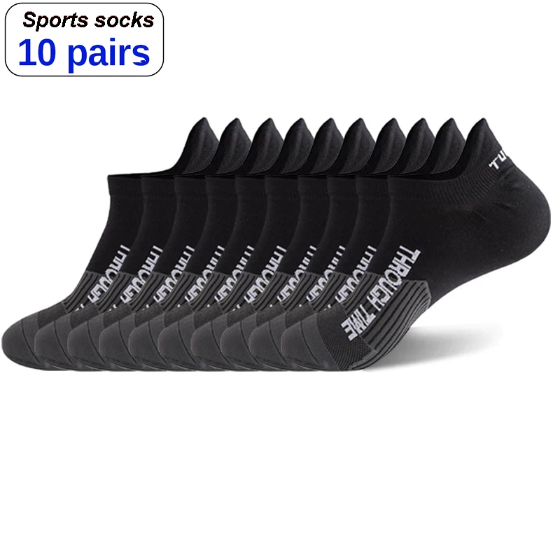 

10 Pairs/Lot High Quality Men's Ankle Socks Athletic Fitness Running Socks Breathable Spring Summer Mesh Casual Short Sock Gifts