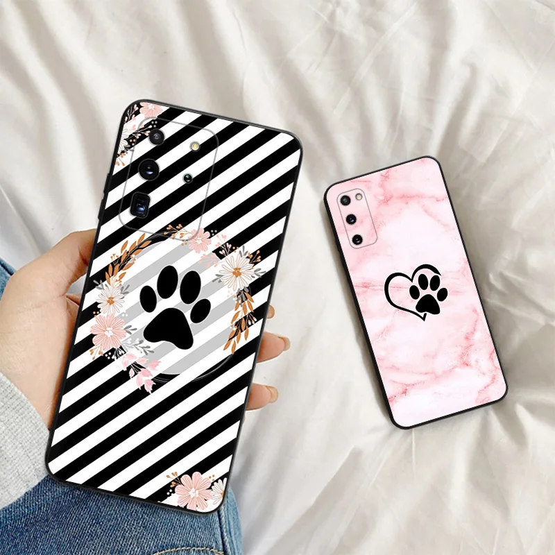 Чехол для телефона Samsung S24 Ultra S23 FE S22 S21 S20 S10 мягкий черный силиконовый чехол