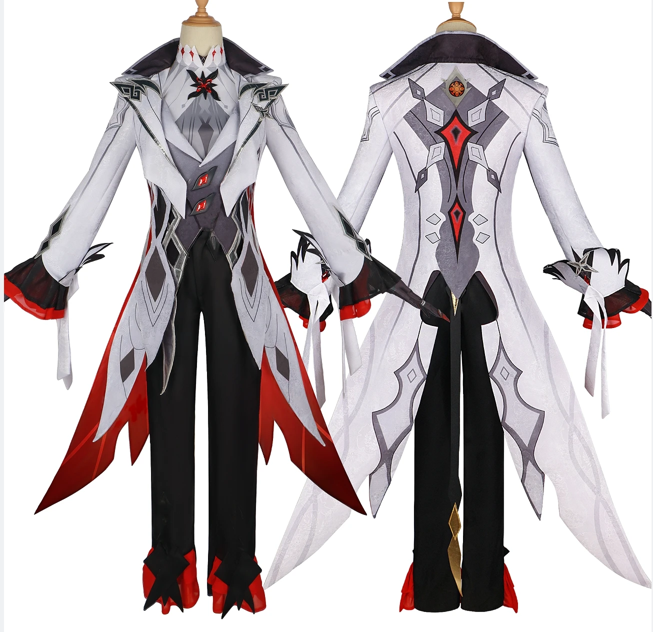 Костюм для косплея Genshin Impact Arlecchino The Knave высококачественная одежда туфли с париком