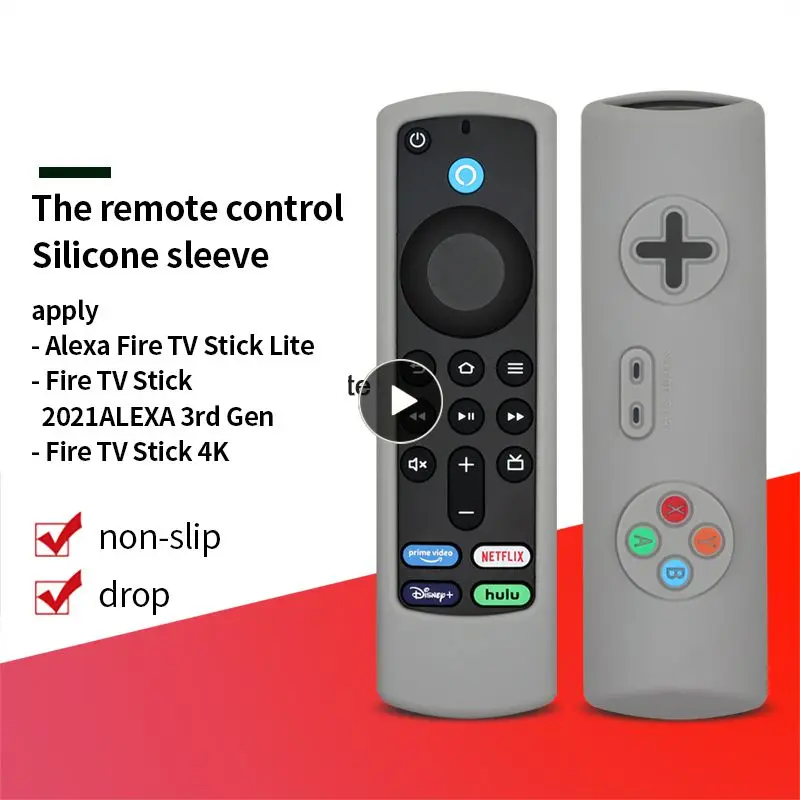 

Black Portable Remote Cover 1 Pcs Remote Control Protective Case Light Remote Protective Case Cover For Fire Tv Stick Lite
