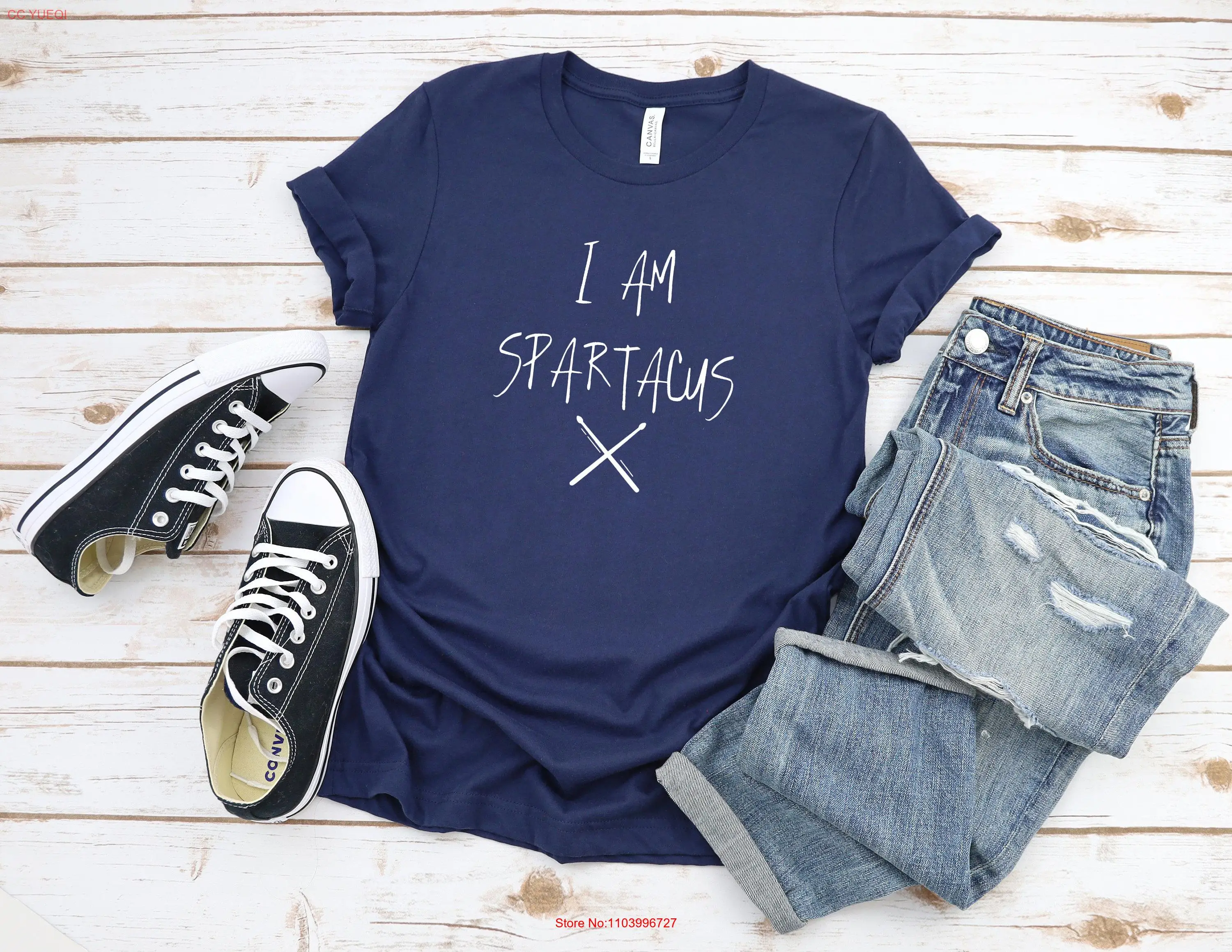 Футболка I Am Spartacus для взрослых с длинными или короткими рукавами