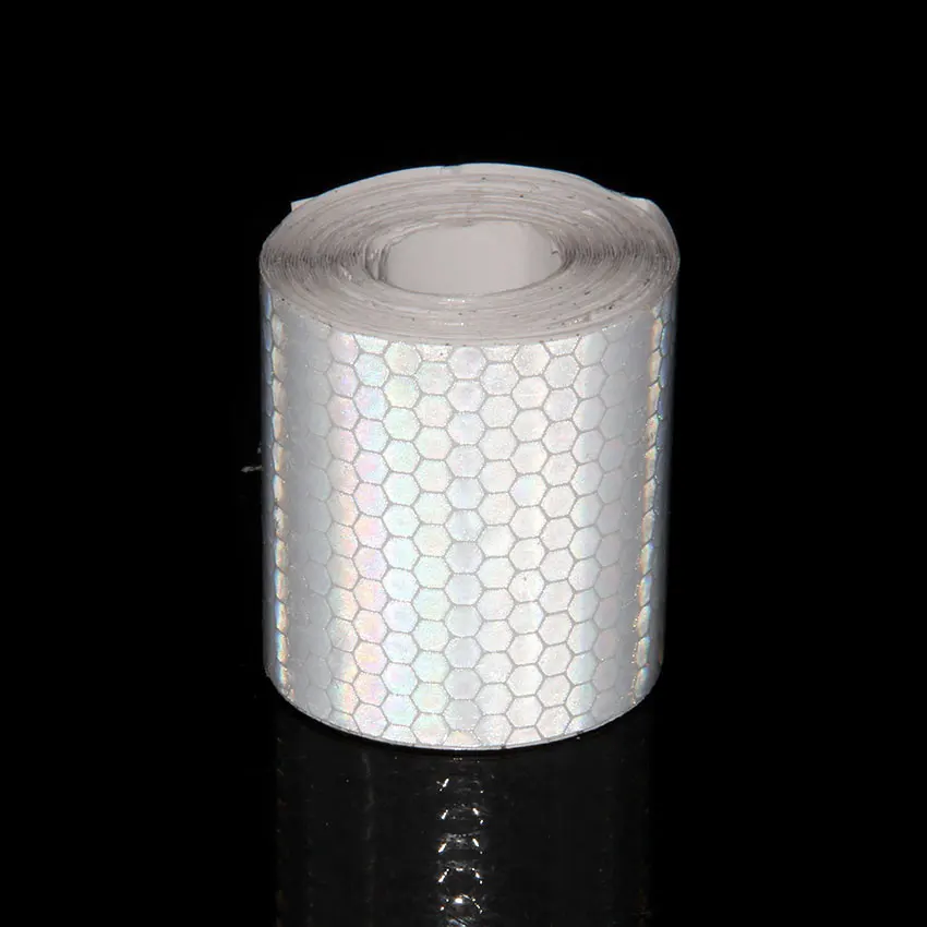 

Светоотражающие наклейки на велосипед, клейкие ленты для безопасности велосипеда, белые, красные, желтые, синие, желтые, 5 см х 5 м