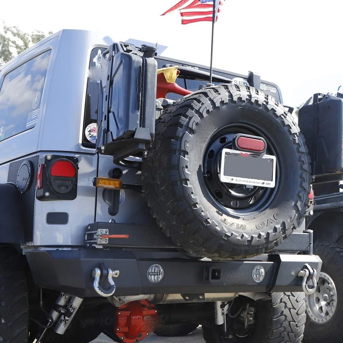 Задний запасной кронштейн для крепления номерного знака Jeep Wrangler JK JL 2007-2022