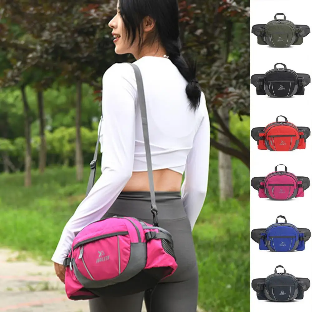 

Practical Crossbody Bag Multi Pockets Sporty Multipurpose Smooth Zipper Fanny Pack Mountaineering Fanny Pack Waist Bag