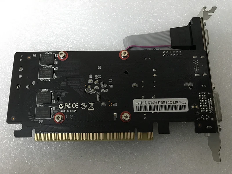 Видеокарта GT610 1 ГБ/2 ГБ DDR3 64 бит DVI VGA HDMI PCIE PCI-E