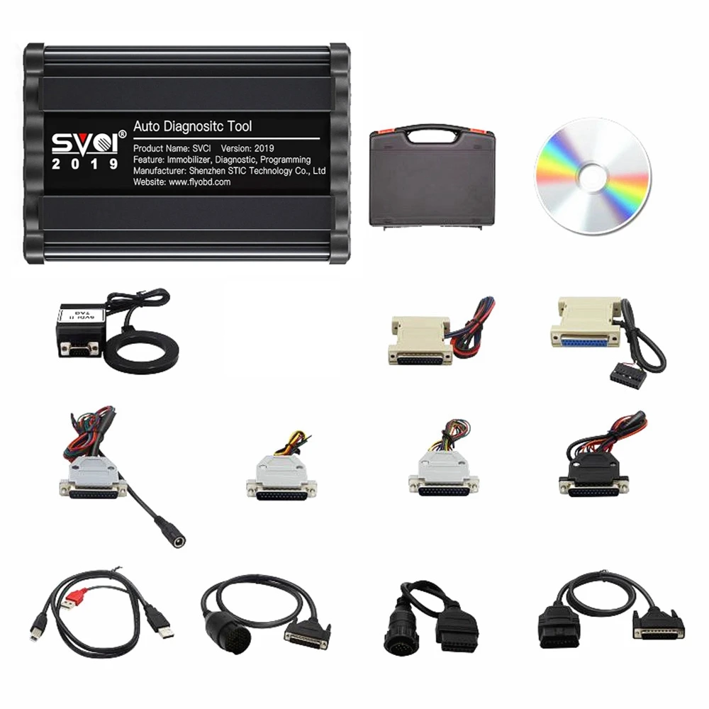Программатор ключей SVCI 2020 2019 OBD2 охватывает VVDI2 2018 без ограничений Abrite Commander