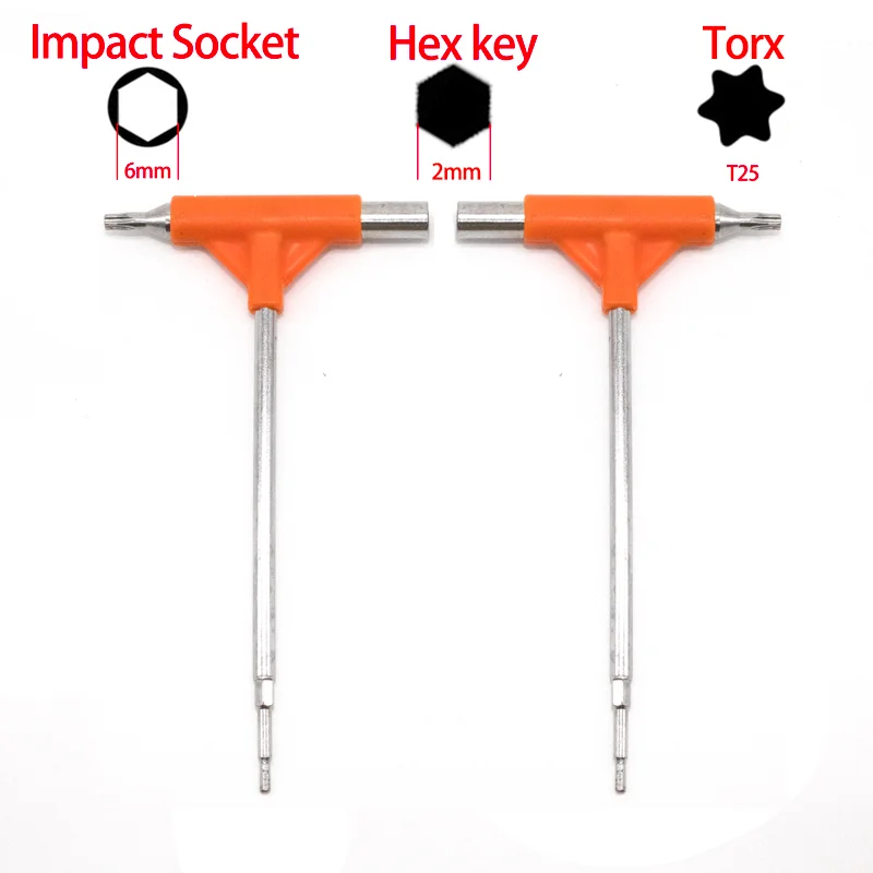 Высококачественный многофункциональный ключ 3 в 1 Т-образная ударная головка (6
