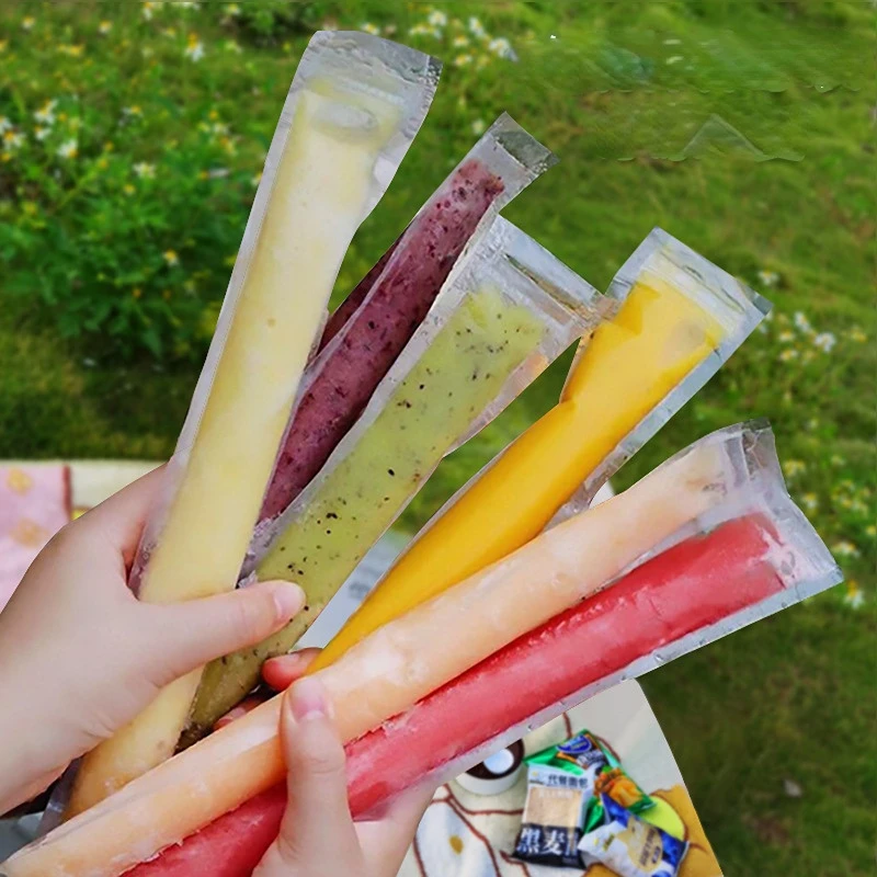 

20PCS Transparent Ice Cream Bag Popsicle Plastic Pouch Cake Bread Chocolate Package Bag Disposable Ice-making Bags