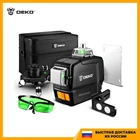 Построитель лазерных плоскостей DEKO DKLL12PG1, 3х360, зеленый луч